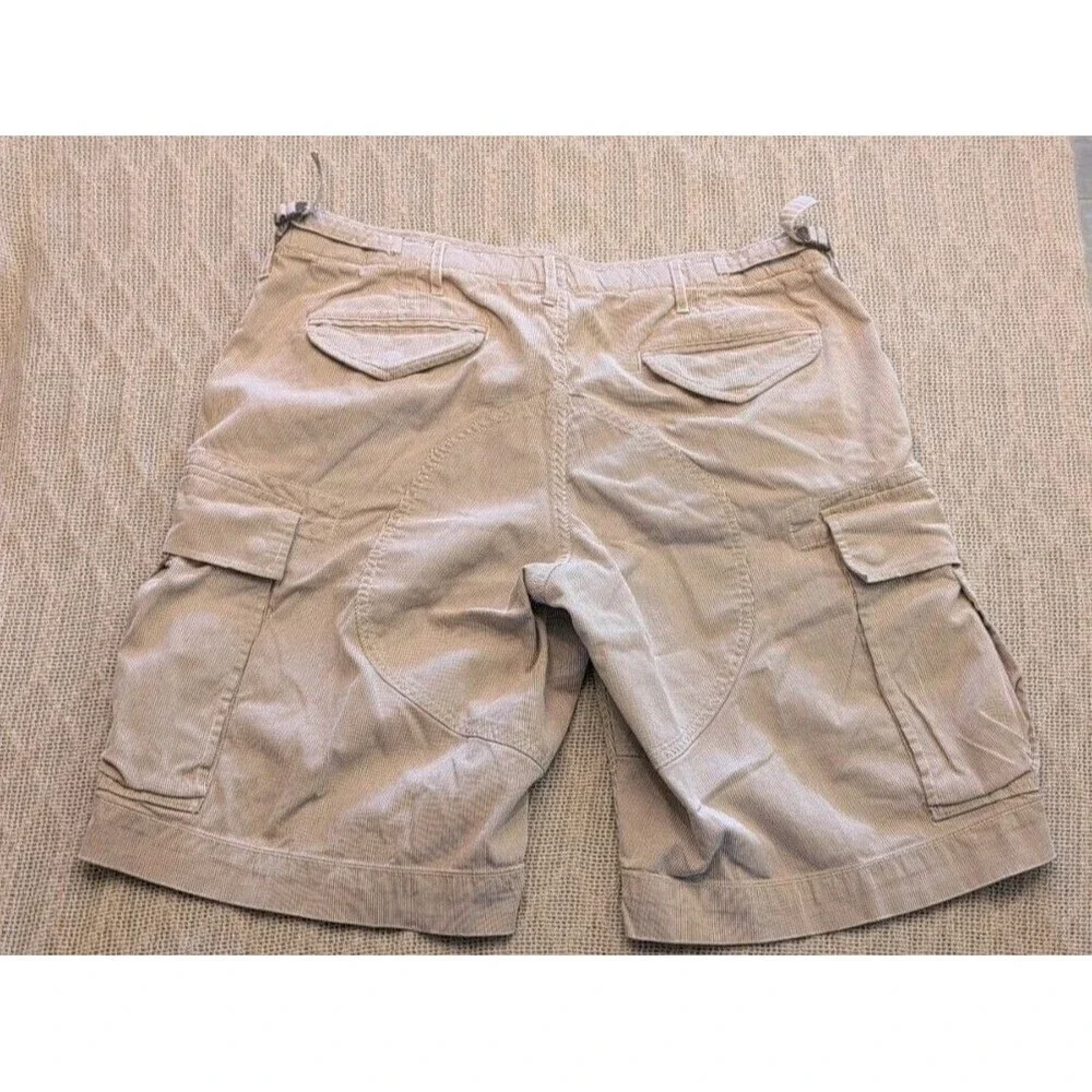 Vintage Polo Ralph Lauren Pin Striped Supply Cargo Shorts Men's 36 Baggy Y2K
